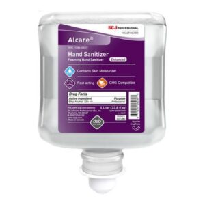 Hand Sanitizer Alcare Enhanced 1 Liter Ethyl Alcohol Foaming Dispenser Refill Bottle