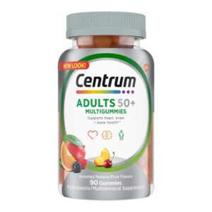 Multivitamin Supplement Centrum Adult 50+ Gummy 90 per Bottle Fruit Flavor
