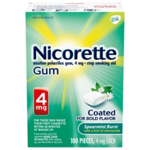 Stop Smoking Aid Nicorette 4 mg Strength Gum