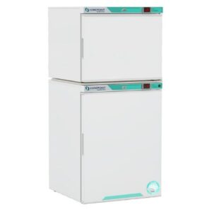 Undercounter Refrigerator / Freezer Nor-Lake Scientific White Diamond Series Laboratory Use 6.9 cu.ft. 2 Solid Swing Doors Cycle Refrigerator  / Manual Freezer Defrost