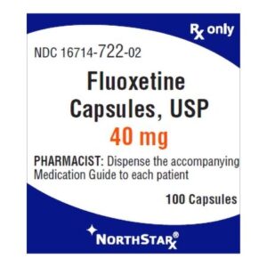 Fluoxetine HCl 40 mg Capsule 100 Capsules