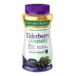Herbal Supplement Nature’s Bounty Elderberry Gummy 70 per Bottle
