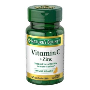 Vitamin C Supplement + Zinc Nature’s Bounty Tablet 60 per Bottle