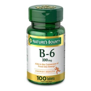 Vitamin Supplement Nature’s Bounty Vitamin B6 100 mg Strength Tablet 100 per Bottle