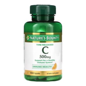 Vitamin C Supplement Nature’s Bounty 500 mg Strength Capsule 100 per Bottle