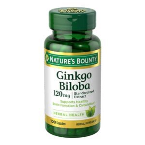 Dietary Supplement Nature’s Bounty Ginkgo Biloba 120 mg Strength Capsule 100 per Bottle
