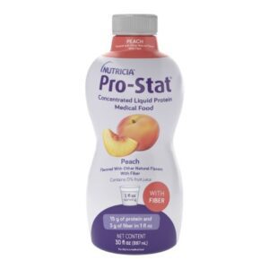 Oral Supplement Pro-Stat with Fiber Peach Flavor Liquid 30 oz. Bottle