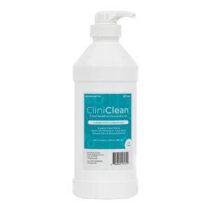 Antiseptic / Antimicrobial Skin Cleanser CliniClean  32 oz. Flip-Top Bottle 4% Strength CHG (Chlorhexidine Gluconate) NonSterile