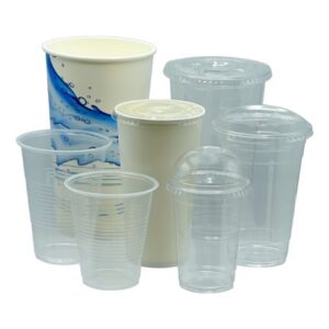 Drinking Cup Lid Clear Plastic Disposable
