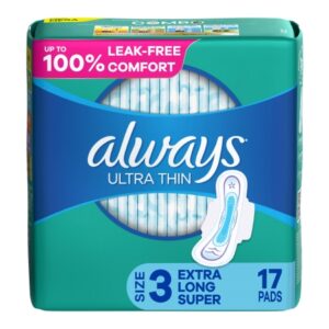 Feminine Pad Always Ultra Thin With Wings Super Absorbency