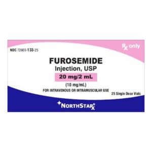 Furosemide 10 mg / mL Injection 2 mL