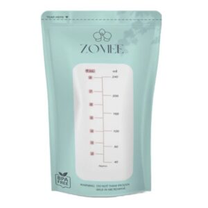 Breast Milk Storage Bag Zomee 8 oz. Food Grade Plastic