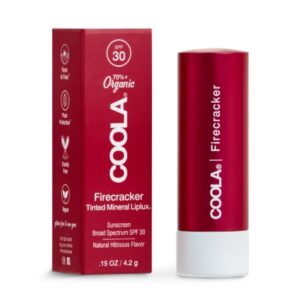 Tinted Lip Balm with Sunscreen Mineral Liplux 0.15 oz. Tube