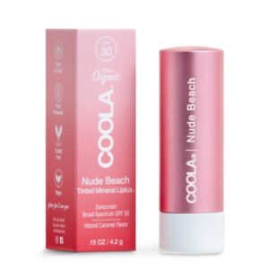 Tinted Lip Balm with Sunscreen Mineral Liplux 0.15 oz. Tube