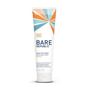 Sunscreen BARE Republic Mineral SPF 50 Lotion 5 oz. Tube