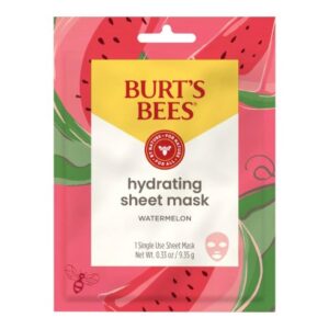 Facial Moisturizer Burt’s Bees Hydrating Sheet Mask 0.33 oz. Individual Packet Watermelon Scent Mask