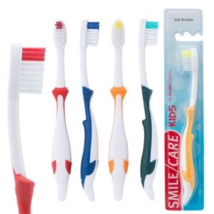 Toothbrush SmileCare Dolphin Green / Blue / Orange / Red Youth Nylon