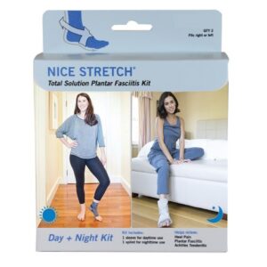 Plantar Fasciitis Support Kit Nice Stretch Total Solution Plantar Fasciitis Relief Kit Large / X-Large Hook and Loop Closure / Pull-On Sleeve: Male 5 and Up / Female 6 and Up  Splint: One Size Fits Most Left or Right Foot