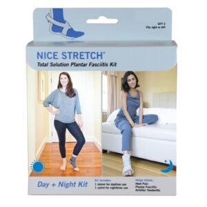 Plantar Fasciitis Support Kit Nice Stretch Total Solution Plantar Fasciitis Relief Kit Small / Medium Hook and Loop Closure / Pull-On Sleeve: Male 5 and Under / Female 6 and Under  Splint: One Size Fits Most Left or Right Foot