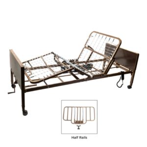 Semi-Electric Bed Altera Series Semi-Electric 80 Inch Length Adjustable 15 to 23 Inch Height Range