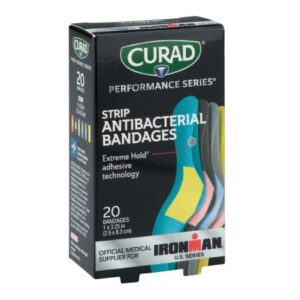 Adhesive Strip Curad 1 X 3-1/4 Inch Fabric Rectangle Assorted Colors Sterile