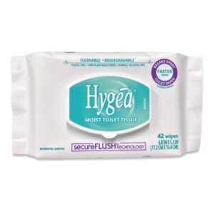 Flushable Personal Wipe Hygea Soft Pack Scented 42 Count