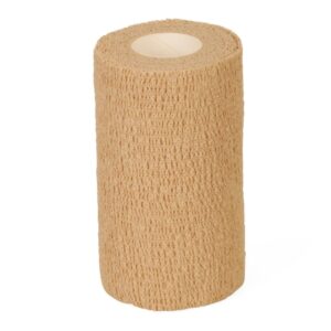 Cohesive Bandage Medline 3 Inch X 5 Yard Self-adherent Closure Tan NonSterile Standard Compression