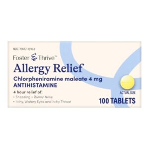 Allergy Relief Foster & Thrive 4 mg Strength Tablet 100 per Bottle