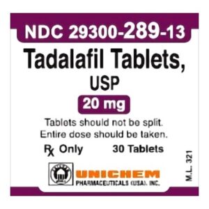 Tadalafil 20 mg Tablet 30 Tablets