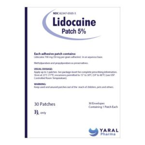 Lidocaine 5%, 700 mg Patch 30 Patches