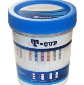 Drugs of Abuse Test Kit T-Cup AMP, BZO, COC, mAMP/MET, OPI, OXY, THC 25 Tests CLIA Waived