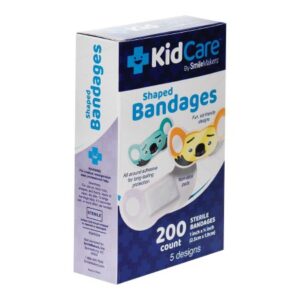 Adhesive Strip KidCare 1/4 X 1 Inch Plastic Rectangle Kid Design (Koala) Sterile