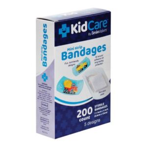 Adhesive Strip KidCare 3/4 X 1-1/2 Inch Plastic Rectangle Kid Design (Construction Trucks) Sterile