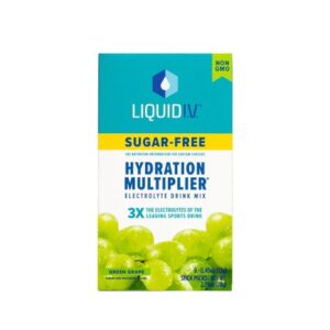 Oral Electrolyte Solution Liquid I.V. Hydration Multiplier Sugar-Free Green Grape Flavor 0.45 oz. Electrolyte