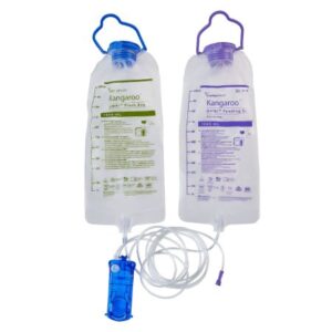 Enteral Feeding Pump Flush Bag Set Kangaroo OMNI 1000 mL NonSterile