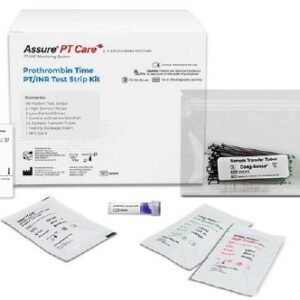 Coagulation Test Kit Assure PT Care Prothrombin Time Test (PT/INR) 50 Tests CLIA Waived