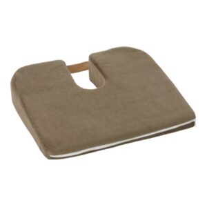 Coccyx Relief Seat Cushion DMI Sloping 15 W X 14 L X 3 to 1-1/2 D Inch Foam