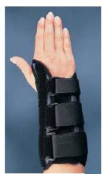 Wrist Brace Premier Aluminum / Foam / Nylon / Plastic / Polyester Right Hand Black X-Large