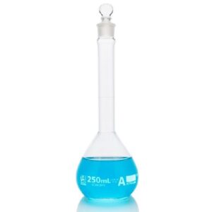 Volumetric Flask Globe Glass Class A / Wide Mouth Glass 20 mL