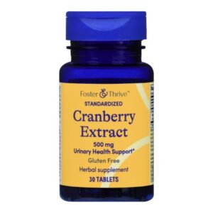 Dietary Supplement Foster & Thrive Cranberry 500 mg Strength Tablet 30 per Bottle