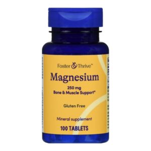 Dietary Supplement Foster & Thrive Magnesium 250 mg Strength Tablet 100 per Bottle