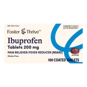 Pain Relief Foster & Thrive 200 mg Strength Ibuprofen Tablet 100 per Bottle
