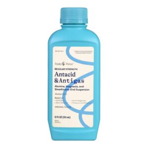 Antacid Foster & Thrive 200 mg – 200 mg – 20 mg / 5 mL Strength Liquid 12 oz.