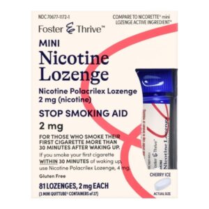 Stop Smoking Aid Foster & Thrive 2 mg Strength Lozenge