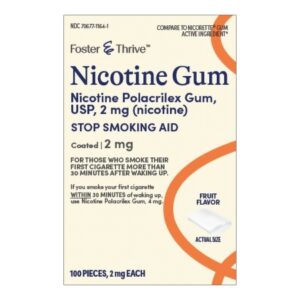 Stop Smoking Aid Foster & Thrive 2 mg Strength Gum