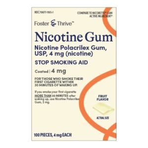 Stop Smoking Aid Foster & Thrive 4 mg Strength Gum