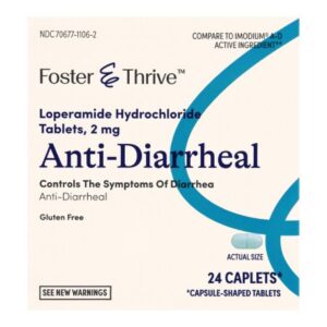 Anti-Diarrheal Foster & Thrive 2 mg Strength Caplet 24 per Box