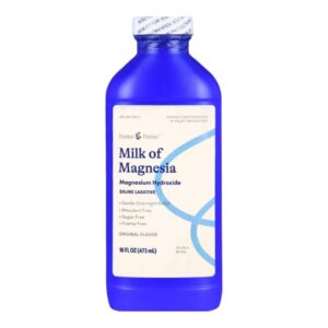 Laxative Foster & Thrive Original Flavor Oral Suspension 16 oz. 400 mg / 5 mL Strength Magnesium Hydroxide