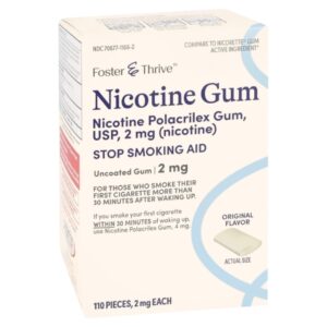 Stop Smoking Aid Foster & Thrive 2 mg Strength Gum