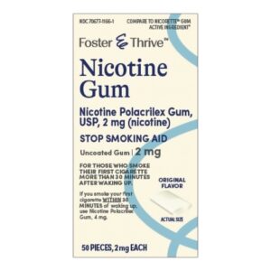 Stop Smoking Aid Foster & Thrive 2 mg Strength Gum